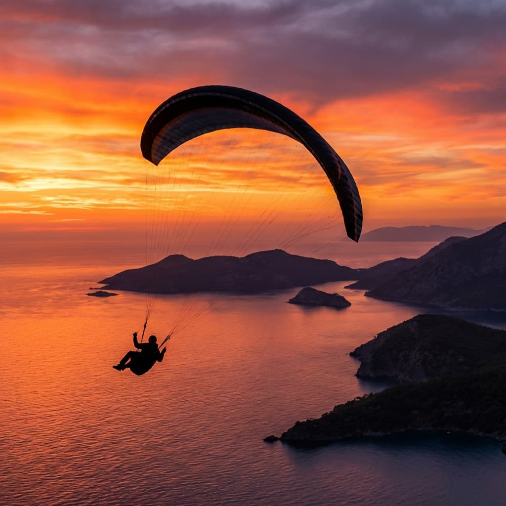 Paragliding Sunset